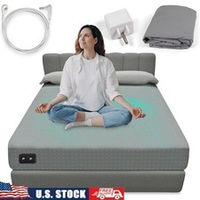 Grounding Sheets Organic Cotton Silver Fiber Fitted Earthing Bed Cover W/ Cord