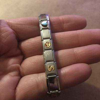 Nomination Stainless Steel Bracelet With 19 Links (13 Solid With 6 Novelty Links
