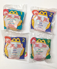 VINTAGE McDONALD'S HAPPY MEAL TOY LOT OF 4 ALL SEALED