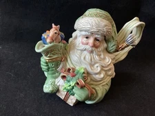 Fitz and Floyd Classics Gregorian Santa Teapot Vintage