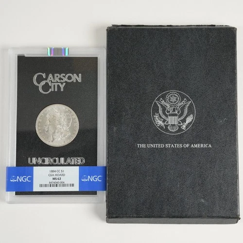 1884-CC GSA Morgan Dollar $1 MS62 NGC w/ Box no COA