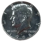 ⭐ 1966 Kennedy Half Dollar AU About Uncirculated 40% Silver Collectible JFK Coin