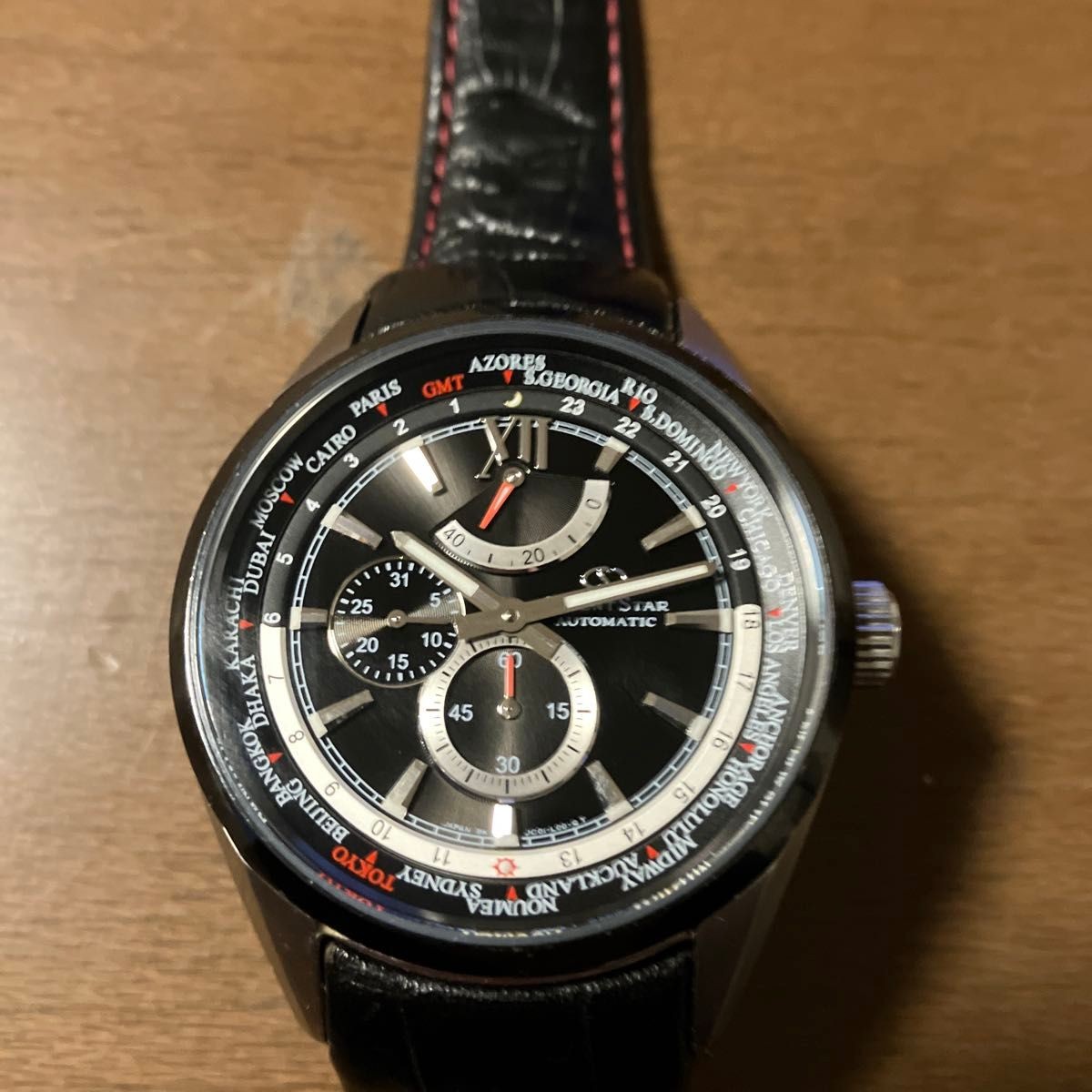 Orient Star World Time GMT Automatic Wristwatch M… - image 1