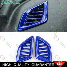 Tablero de instrumentos de fibra de carbono azul para Honda Accord 18-2022 salida lateral cubierta de ventilación moldura