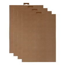 4Pack Plastic Mesh Canvas Sheet 8.27"x11" 14 Count 0.8mm Hole Blank Canvas Brown