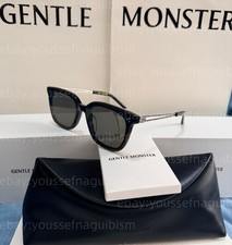 2026 GentleMonster La Sola 01 Black mixed material square Sunglasses