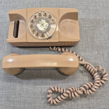 Vintage 60's/70's GTE Beige Starlight MCM Rotary Dial Desk Table Phone