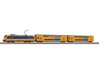 Piko 97939 Start-Set Mit Bettung Personenzug E-Lok +2 Wagen, Ns, Dc, H0