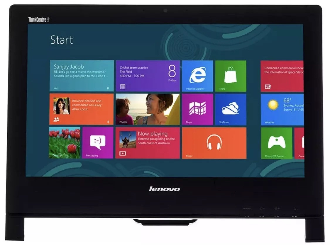 Lenovo ThinkCentre 92z 21.5" AIO 3rd Gen Core i5 8GB RAM 1TB HDD WIN 10 TOUCH