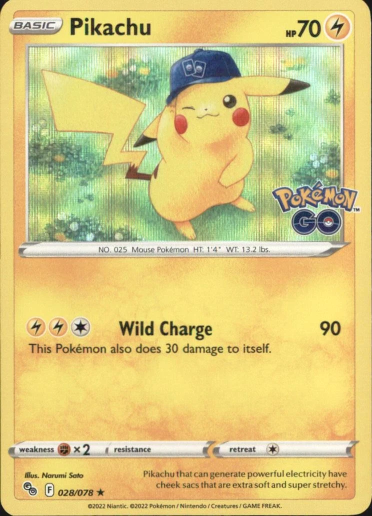 ポケモンGO ピカチュウ 028/078 英語版 未開封 プロモ 25+ Pikachu 028/078 Pokémon GO for sale | Updated Oct 2026