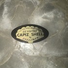 1970s Vintage Capiz Shell  Tray Bowl Vanity Trinket Tray Windowpane Oyster — photo 4