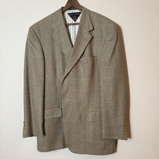 Vintage Tommy Hilfiger Mens 42R Jacket Sport Coat Blazer Houndstooth USA Made
