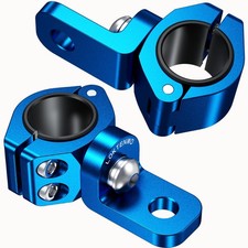 2PCS Quad ATV Whip Light Mount Aluminum Alloy Roll Bar Clamp Mount 360 Adjust...