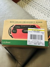 LL BEAN Mini Solar Emergency Radio BRAND NEW