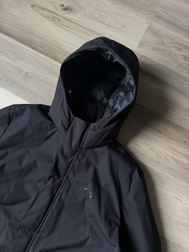 Oakley Jacket Mens L Black Factory Pilot Stripe Snowboard Ski Long City Parka - Picture 3 of 5