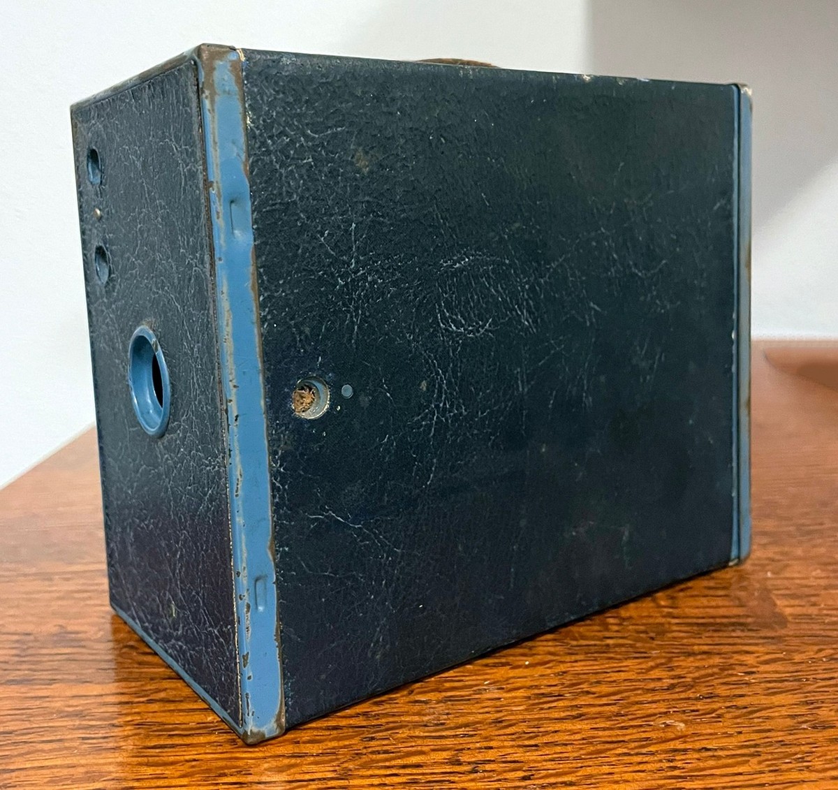 Blue Eastman Kodak No. 2A Brownie Model C Box Camera Antique 1920s