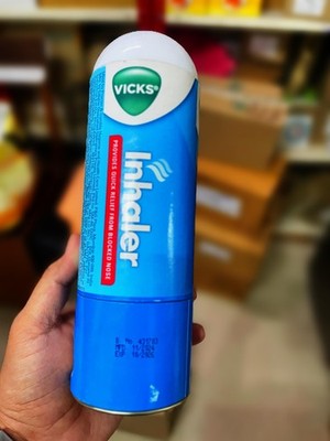 Vicks Inhaler for Nasal Congestion Cold & Blocked Nose 1 BOX 24pc FREE SHIP 2027