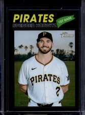 2026 Topps Heritage Baseball Spencer Horwitz Black CHROME REFRACTOR #/77