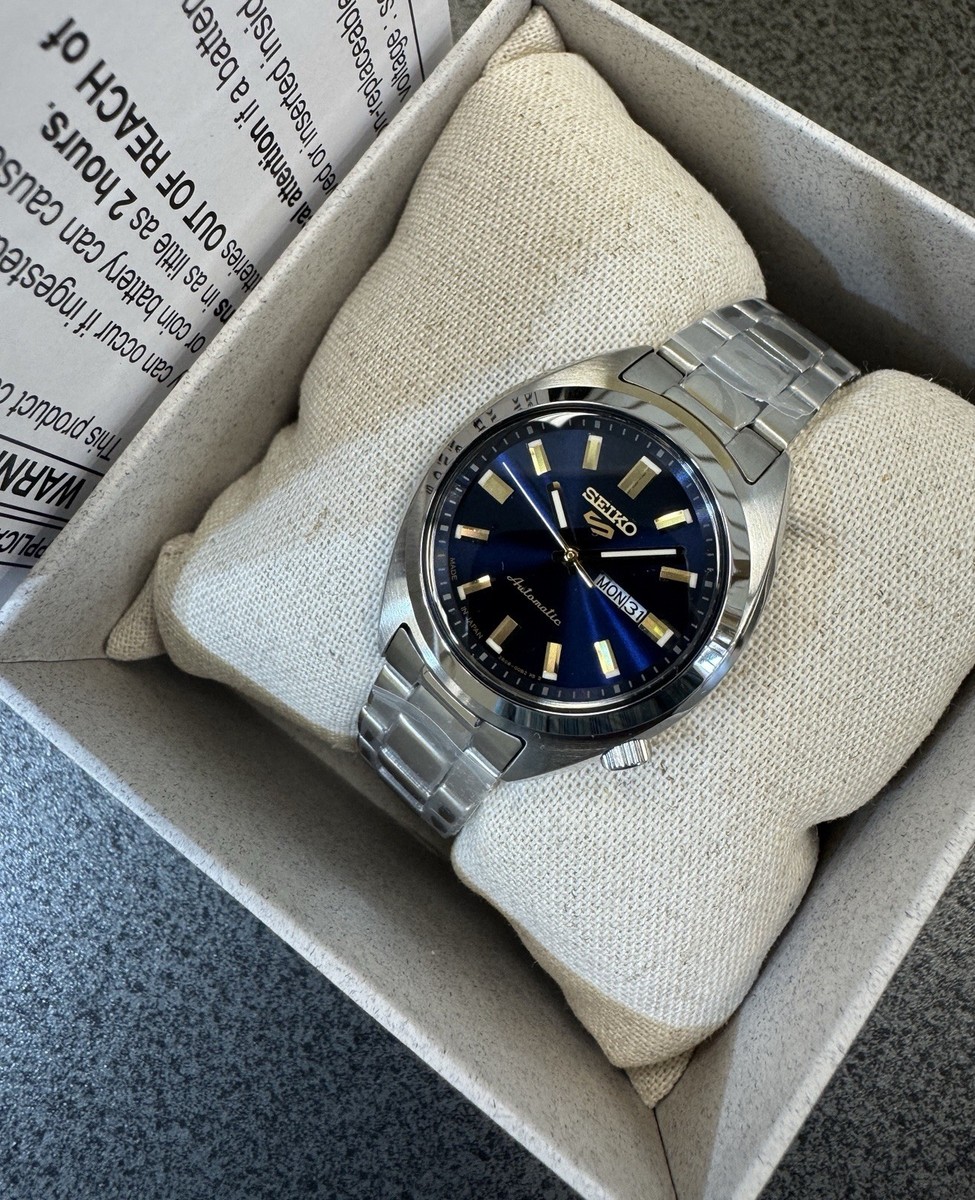 Seiko 5 Sports SNXS Series Stainless Steel Blue Dial Unisex Watch