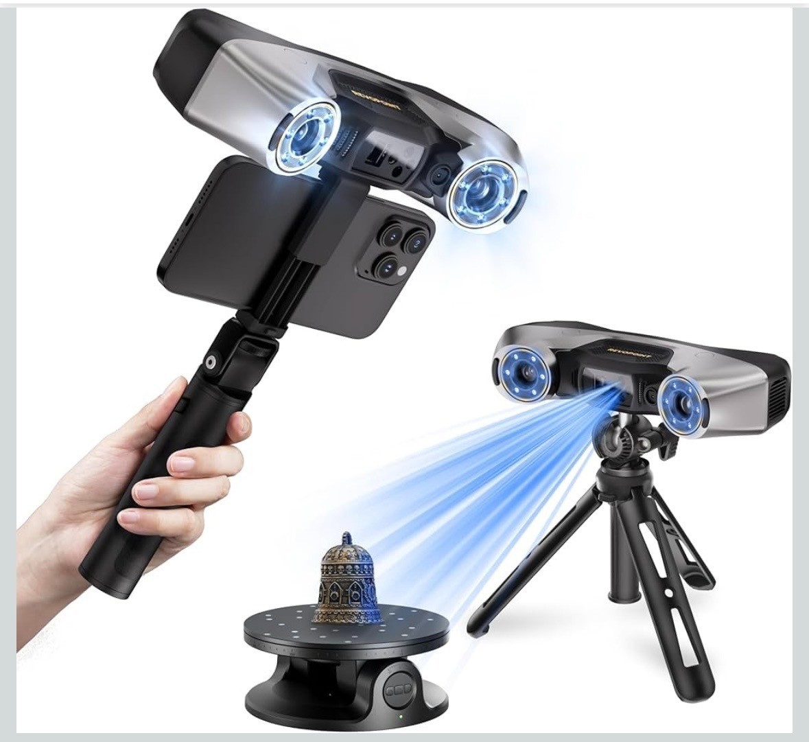 Revopoint MetroY Pro 3D-Scanner für 3D-Druck 5 Scanmodi bis zu 0,01mm Präzision