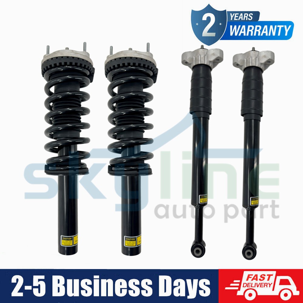 4x Front Rear Shock Absorber Struts Assys For Maserati Ghibli S Q4 AWD 14-19