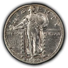 1924-S 25c Standing Liberty Silver Quarter - AU - SKU-Y6406