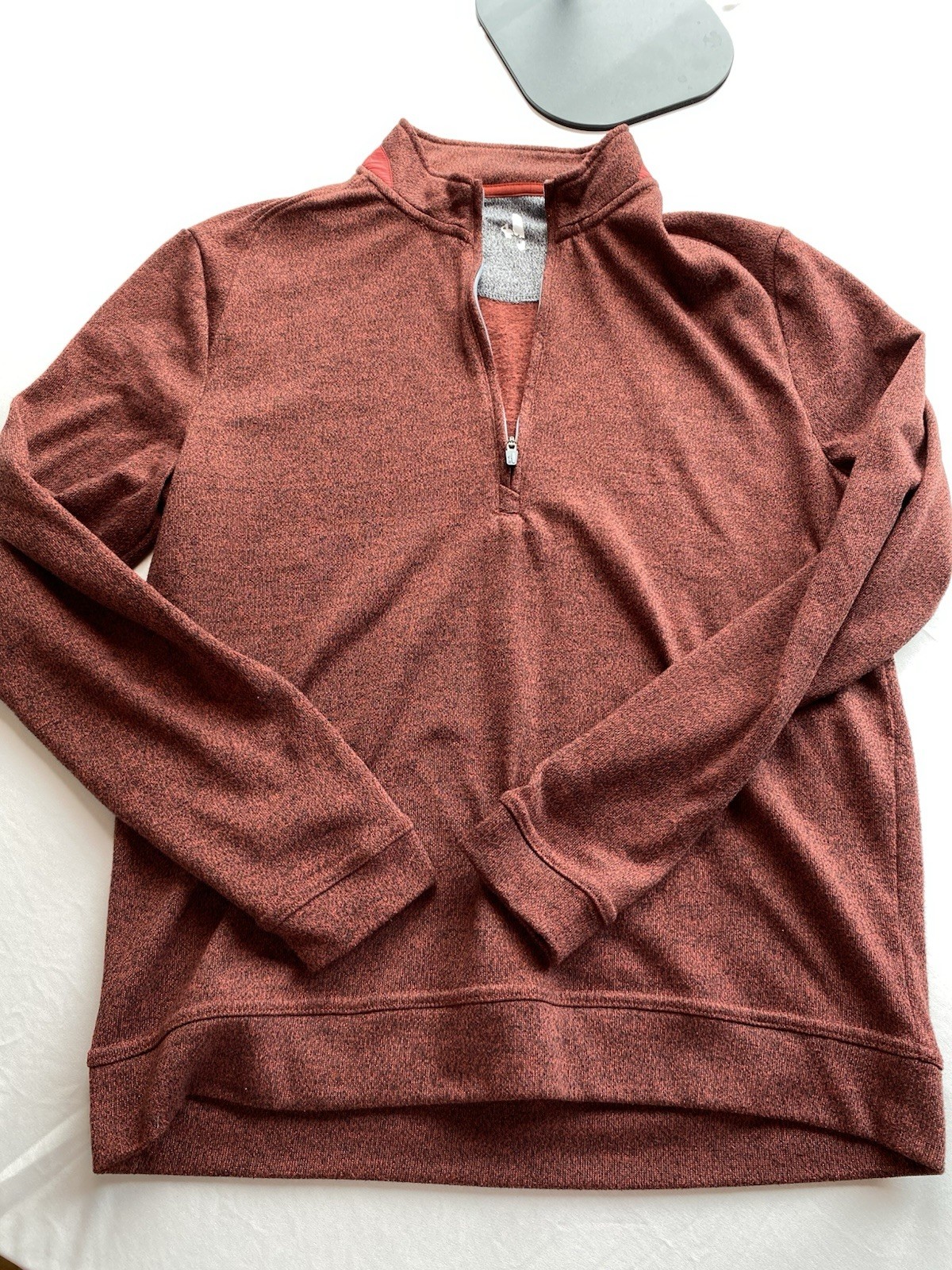 Johnnie-O Reflex Performance 1/4 Zip Pullover Men's Red Rock Heathered Fleece