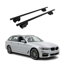 Dachtr�ger Grundtr�ger f�r BMW 5er G31 Touring 2017-2023 Metall Schwarz 2tlg