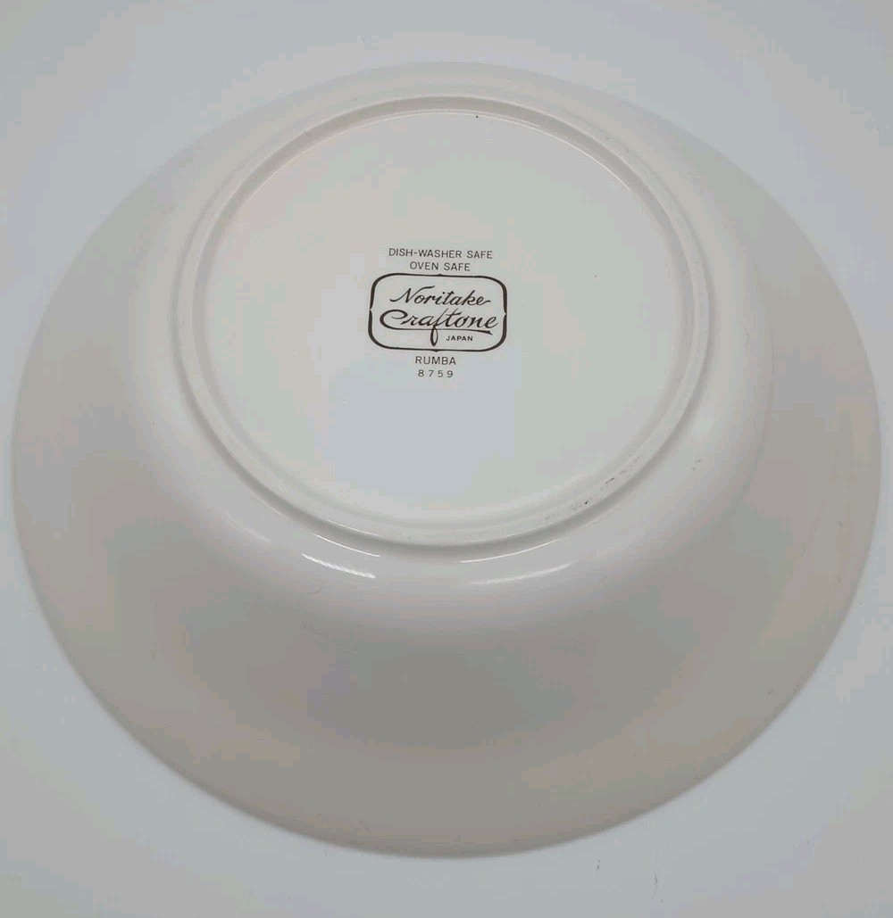 Noritake Rumba Vegetable Serving Bowl Craftone 8759 9" 70s