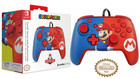 PDP Gaming Faceoff Deluxe+ Wired Switch Pro Controller - Red/Blue Mario Design