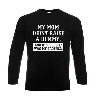 I Annoy Stupid People Grafik lustig Neuheit Herren Langarm Witz Geschenk T-Shirt Top
