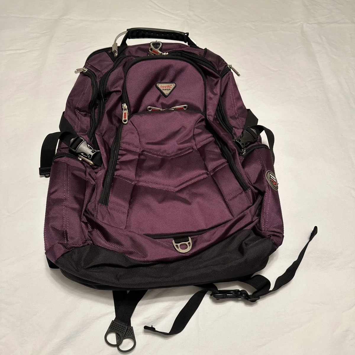 Purple Solid Laptop Backpacks for sale | eBay display picture 1