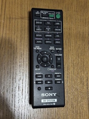 Sony RM-ADU138 AV System Remote DAV-TZ140 DAVTZ140 HBD-TZ140 HBDTZ140 - Tested