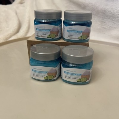 (4)Global Beauty Care Hyaluronic Acid Exfoliating Body Scrub 6 Oz New