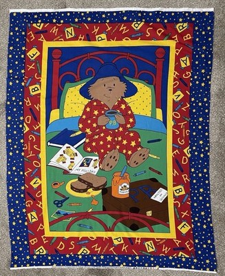 Paddington Bear Fabric Quilt Panel The Woodrow Studio LTD Cotton Fabric 2000