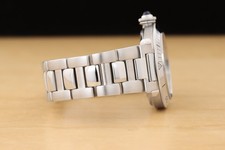 CARTIER PASHA MENS W3101755 38MM GUILLOCHE GRAY DIAL STAINLESS STEEL WATCH 10