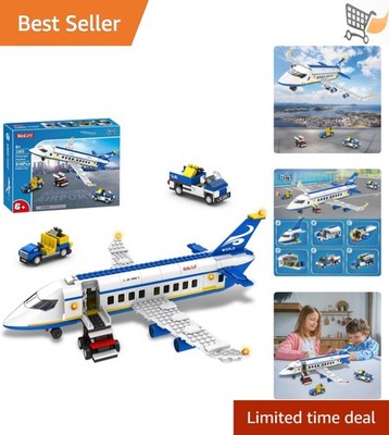 City Passenger Airplane Building Set 6in1 STEM Toys Construction Model Kids