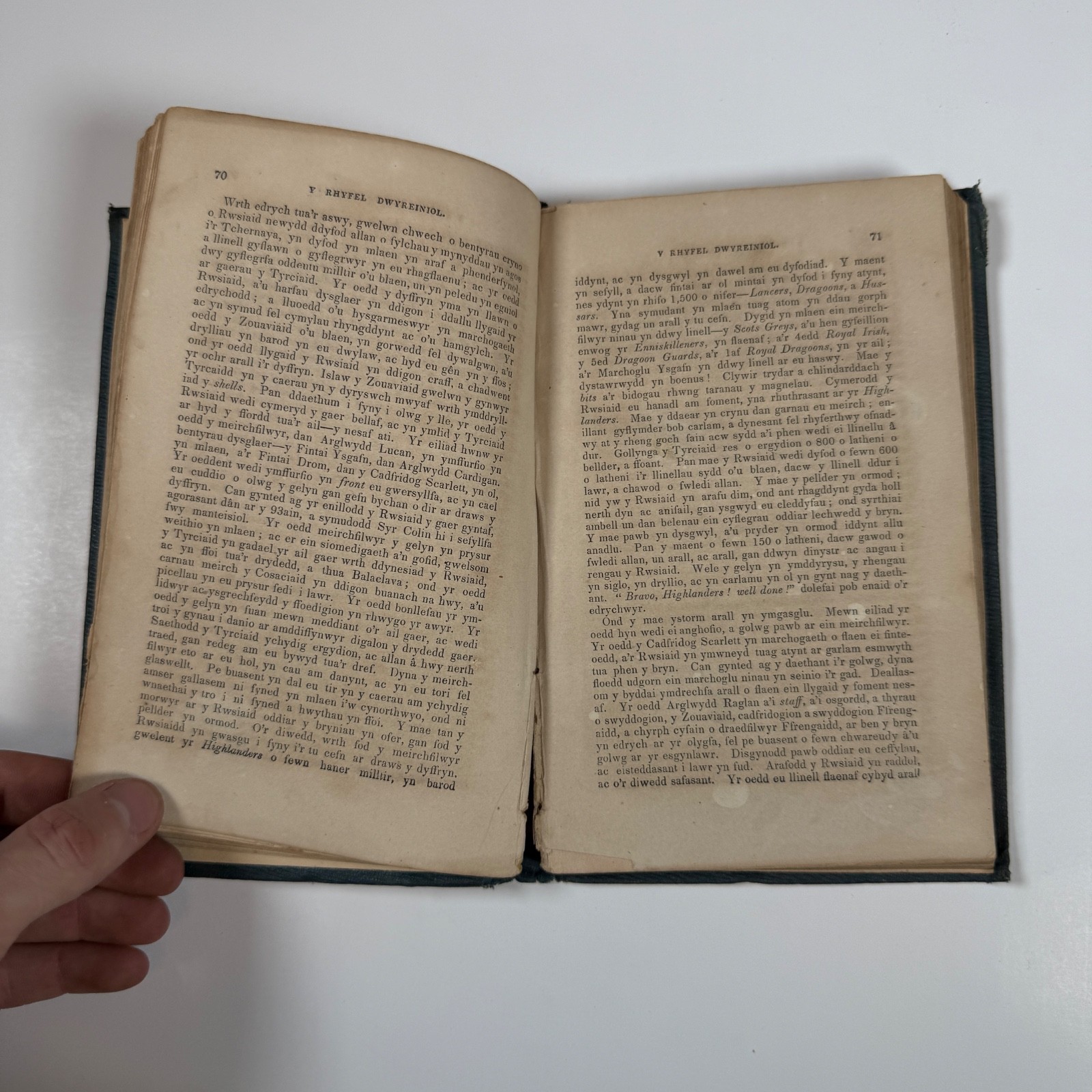 History of the War in the East By J Roberts 1856 Antique book Welsh Language