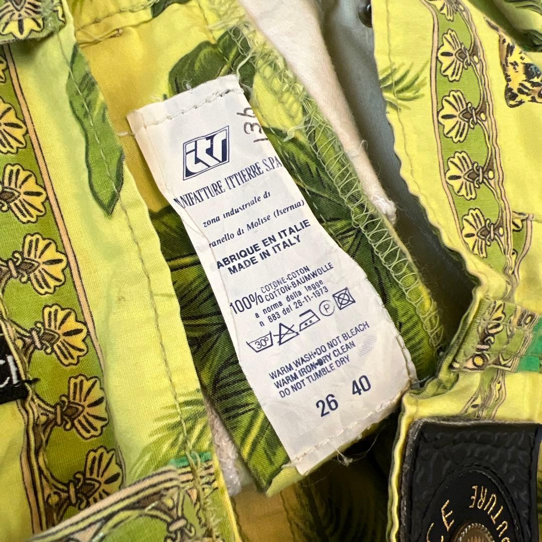 VERSACE Skinny Pants Tarzan Collection All Over Print Rare Size 26 40 Italy thumbnail 9