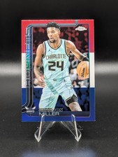 2025-26 Topps Chrome #89 Brandon Miller Red White and Blue Refractor