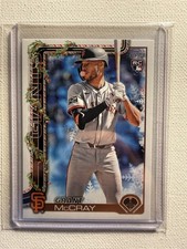 Grant McCray Rookie RC 2025 Topps Holiday Baseball Card H53 San Francisco Giants