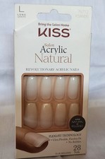 KISS Acrylic Natural Press-On Nails ~ Long Length ~ #76712 KSAN05