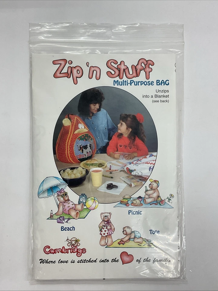 Craft Pattern Miscellaneous Lot Of 3 Patterns Decor, Jumper And Zip Bag C2 - Image 4 of 4