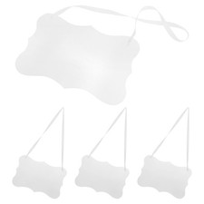4PCS Reserved Signs for Wedding Chairs - Acrylic Unfinished Tag Hanging Clear