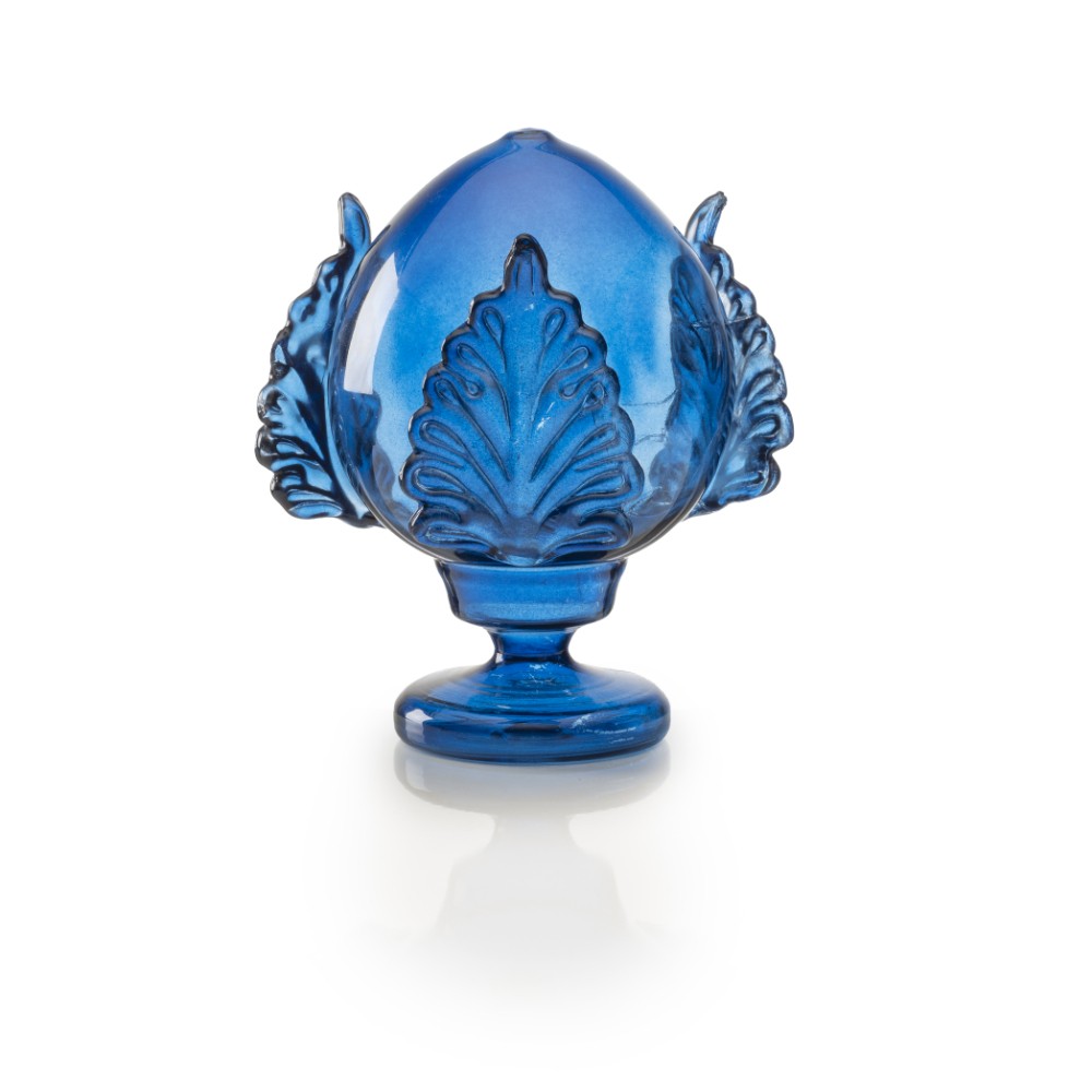 Decorazione Pumo Palais Royal in Vetro Blu H20cm | Design Elegante