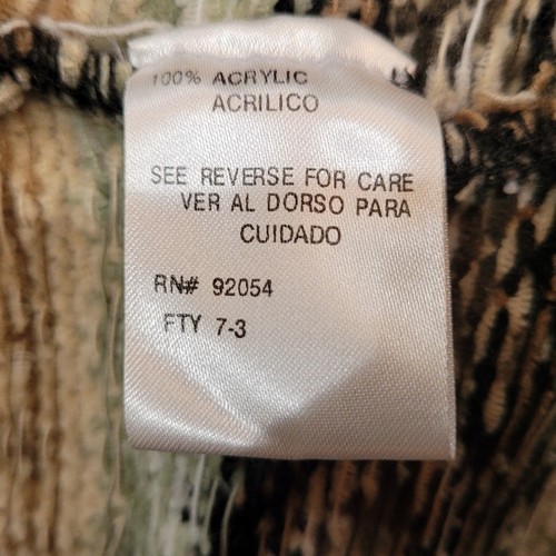 Maglione vintage Carolyn Taylor ciniglia Fair Isle taglia S anni 90 Y2K zip davanti Corea - Foto 6 di 10