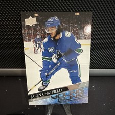 Upper Deck 2020-21 Series 2 Young Guns Rookie Jalen Chatfield #452 Canucks