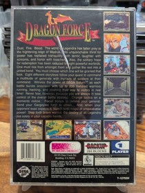 Dragon Force (Sega Saturn, 1996) Cib Complete w/ Reg CARD - TESTED 