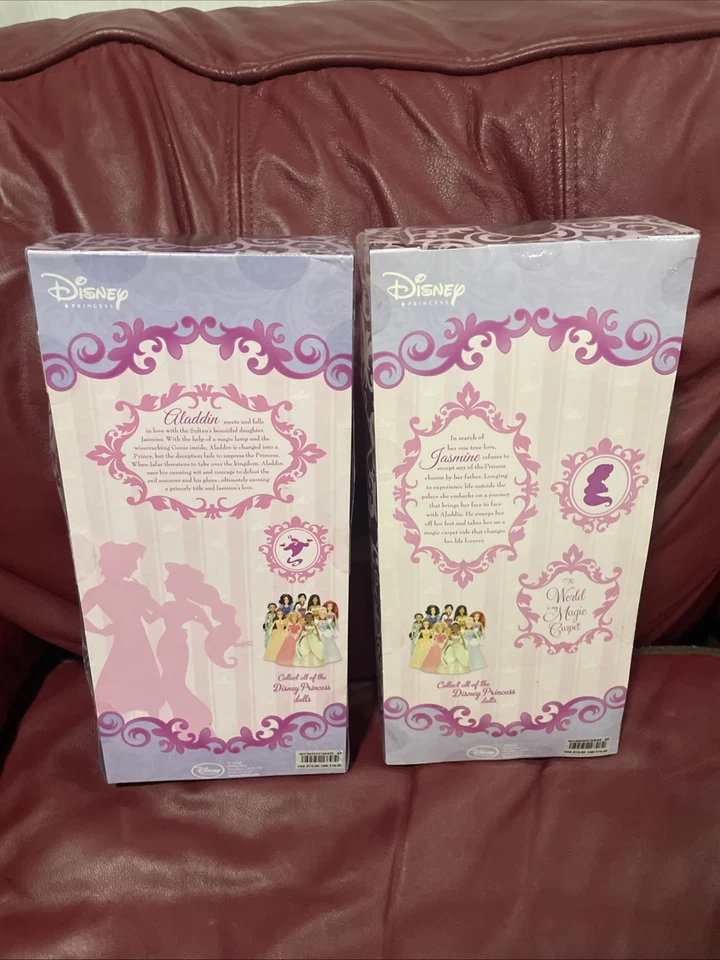 Muñeca Princesa Jazmín y Aladino Exclusiva de Disney Store 2010 Nueva en Caja Foto 2 de 2