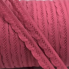 5 Metres Elastic Lace 16mm lingerie picot underwear knicker craft sewing Coral